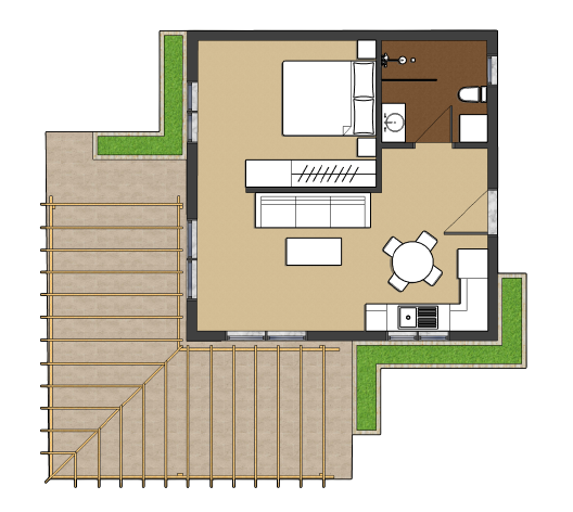 Cottage plan view